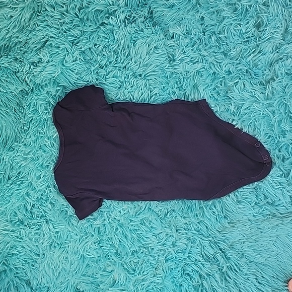 Carters 12m super cute Navy diaper shirt - Picture 4 of 4